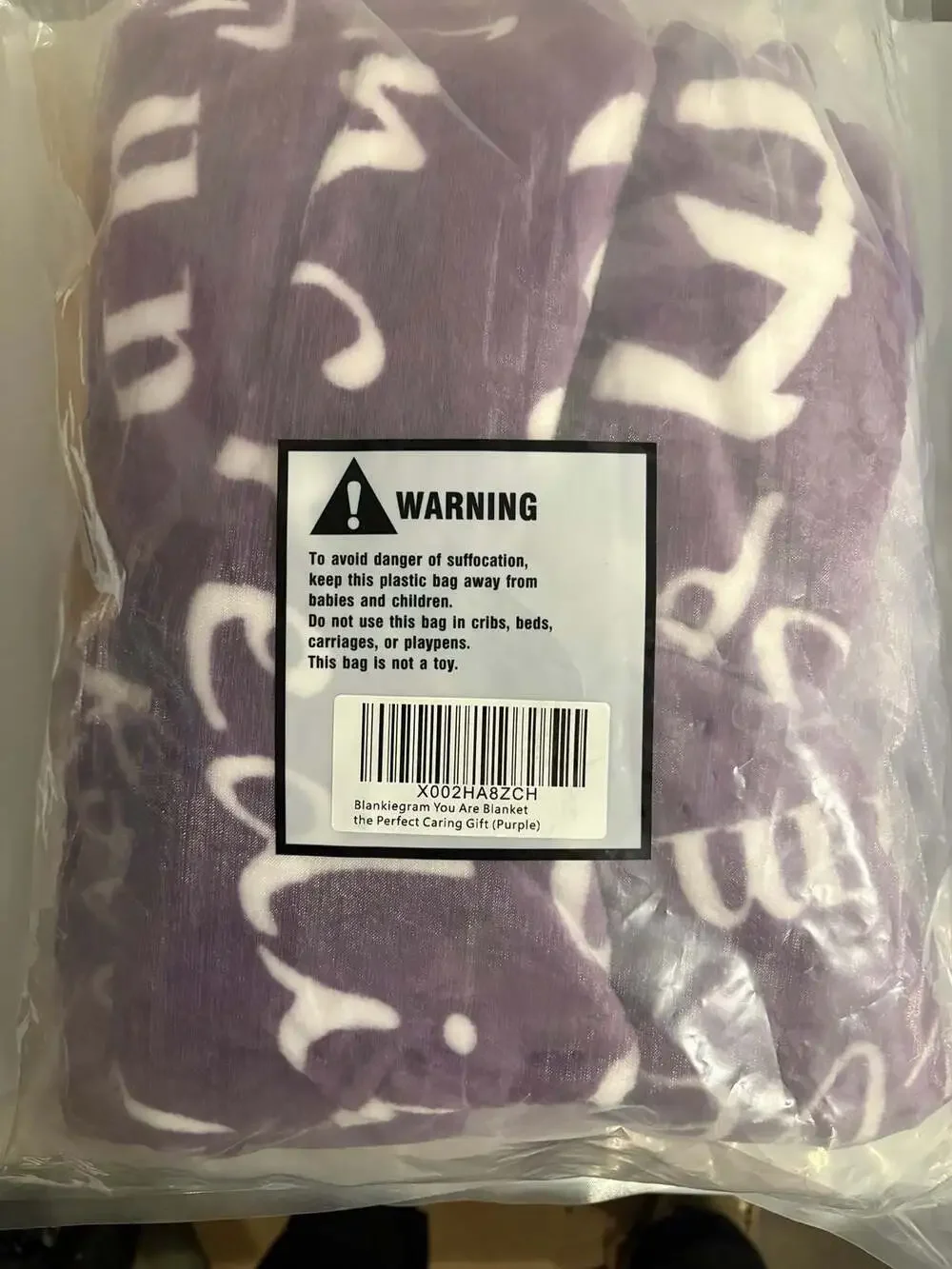 BlankieGram “You Are” Inspirational Throw Blanket – Purple – Plush Fleece Gift W